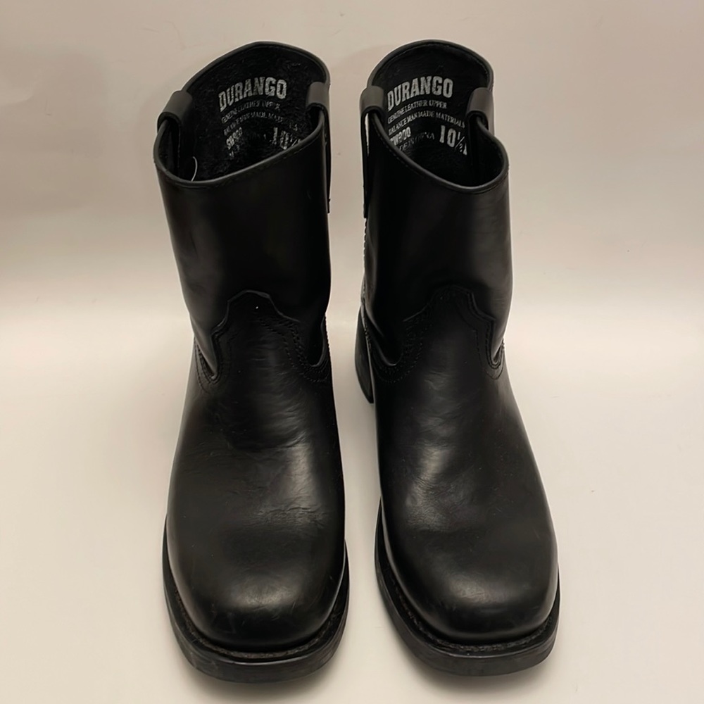 Durango Mens Black Biker Engineer Boots